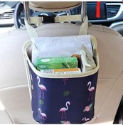 Resim Araba Koltuğu Arkası Çöp Kutusu, Araba Saklama Çantası, Koltuk Arkası Asılı Çanta, Çok Fonksiyonlu Saklama Çantası Çiçek 