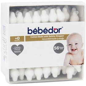 Resim Bebedor Güvenlikli Kulak Çubuğu 56 Adet 