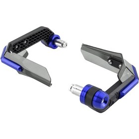 Resim Springsun Evrensel 7/8'' Gidon İçin Cnc Paslanmaz Çelik Mavi Anodize Motosiklet El Koruyucu Rüzgar Kalkanı 