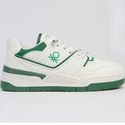 Resim Benetton Beyaz - Yeşil Erkek Sneaker BNI-10082 