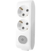 Resim Viko İkili Grup Priz Anahtarlı Topraklı - Çocuk Korumalı Çoğaltıcı Priz 2'li Kablosuz Beyaz 