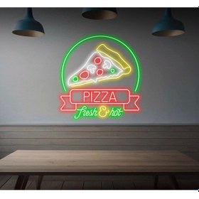 Resim Pızza Fresh&hot Yazılı Ve Şekilli Neon Tabela Kırmızı 