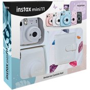 Resim Instax Mini 11 Fotoğraf Makinesi - Çanta - Kare Albüm - 10lu Film Seti Lila 