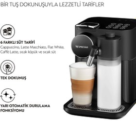 Resim Nespresso F531 Black Gran Lattissima Kapsüllü Kahve Makinesi (siyah) 