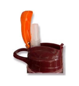 Resim Amazon Tritan Pipetli Matara 600ml - Gül Kurusu No Color 