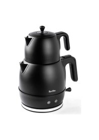 Resim Tantitoni Siyah Çelik Çay Makinesi 1.2lt/1.7lt Siyah 