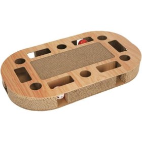 Resim Yıldızan dekordelisi Ovalo Karton Kedi Tırmalama 33x5 Cm dekordelisi 2026 1216587 