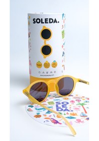 Resim 6-12 Yaş Çocuk Güneş Gözlüğü Honey Bee Sarı 