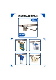 Resim Kanallı Pano Kancası 20 Cm Raf Askısı Raf Kancası Mağaza Düzenleme 80 Adet 