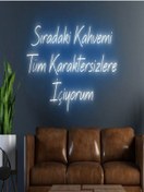 Resim Twins Led Sıradaki Kahvemi Tüm Karaktersizlere Içiyorum Yazılı Neon Tabela Mavi Model:model:18673366 Mavi 