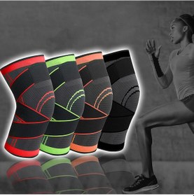 Resim Gajeena Spor Elastik Dizlikler - Sıkıştırıcı, , Unisex, Koşu Bisiklet Basketbol, Kırmızı, 2 Adet, S Boyutu Kırmızı 