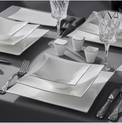 Resim Jumbo Wind Platin 64 Parça 12 Kişilik Yemek Takımı 