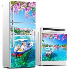 Resim Ve Bulaşık Makinası Beyaz Eşya Sticker Kaplama Assos Yunanistan 