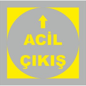 Resim tabelacım Acil Çıkış Boya Şablonu Tabela 