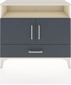 Resim Arges Şifonyer 3 Raflı Tek Çekmeceli 2 Kapaklı 88x30x80 Aytaşı-antrasit Aytası 