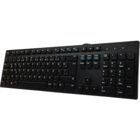 Resim Dell KB216-BK-TUR, Siyah, USB Kablolu, Türkçe Q, Multimedya Klavye 