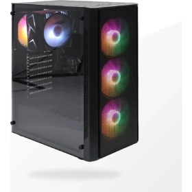 Resim Gamemaster R12 Rainbow 4 Fanlı Atx Gaming Kasa 600 Watt Psu 80+ Bronze 
