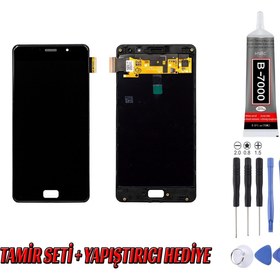 Resim Genos Lenovo P2 Lcd Ekran Çıtalı Siyah Montaj Kiti Hediye 