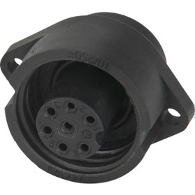 Resim Ip67 Wa22k7z 7 Pin Şase Tipi Dişi Su Geçirmez Konnektör 