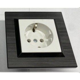 Resim Ovivo Quantum Siyah Beyaz Mekanizma+Çerçeve Topraklı Priz 