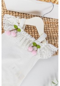 Resim Babymod Kiraz Desenli Güpürlü Kız Bebek Tulum Takım 001 