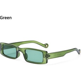 Resim Xifu Shop C Yeşil Stillar Trend Kare Retro Moda Dikdörtgen Plaj Uv Koruma (Yurt Dışından) 