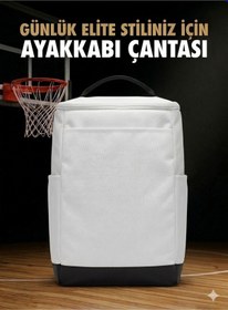 Resim Varsity Elite Basketbol El Ayakkabı Çantası Ve Krampon Taşıma Çantası Beyaz 