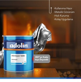 Resim ADOLİN Alüminyum Yaldız Isıya Dayanıklı Boya 