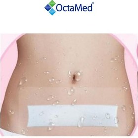 Resim Medikaltec Su Geçirmez Şeffaf Pu Film Yara Örtüsü Sezeryan Bandı Octamed 5 Adet 9cmx30cm 