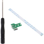 Resim JDS JDM 030 Soket 12 Pin Flex Kablo Tornavida PS4 Kol Tamir Seti Şarj Soketi PS4 Tamir 