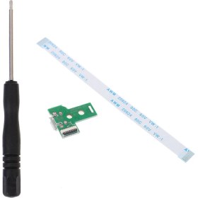 Resim JDS JDM 030 Soket 12 Pin Flex Kablo Tornavida PS4 Kol Tamir Seti Şarj Soketi PS4 Tamir 