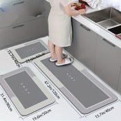 Resim 3 Kaliteli Diatomit Mutfak Paspası, Yüksek Emici Banyo Halısı, Hızlı Kuruyan Yıkama Özellikli Çamaşır Matı, Giriş Holü ve Koridor Halısı, Ev Kullanımı İçin 