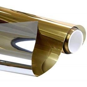 Resim Ecce Gold Silver Aynalı Cam Filmi Amerikan Çizilmez 75 cm x 2 metre KML142 