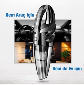 Resim Enraco R-6053 Kablosuz Güçlü El Araç-ev Süpürgesi Kuru Islak 