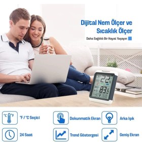 Resim ThermoPro TP55 Termometre İç Mekan Dijital Sıcaklık ve Nem Ölçer - 2 Adet 