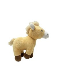 Resim Sevimli Peluş At Sesli 25 Cm Bej 