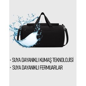 Resim İçten Spor, Omuz Askılı, Önü Cepli Spor Çantası- Seyahat Çantası 