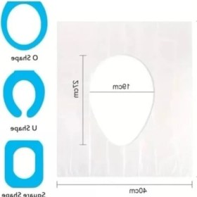 Resim Hakay Tek Kullanımlık Hijyenik Klozet Kapağı Örtüsü - 50 Adet 