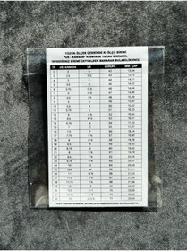 Resim Hugdesign 1 Adet Beyaz Yüzük Ölçü Metresi, Parmak Ve Yüzük Ölçer, Yüzük Ölçüm, Yüzük Ölçek 