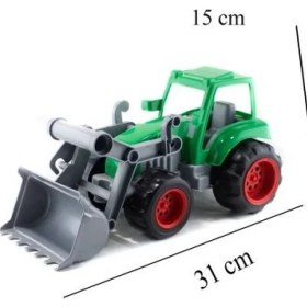 Resim Oyuncak Traktör Kepçeli Römork Set 45 cm 