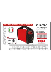 Resim D-force 200 Amper İnverter Kaynak Makinası 