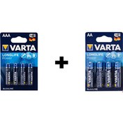 Resim Varta 4903 4'lü Longlife Power AAA + Varta 4906 4 'lü Longlife Power AA 