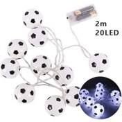 Resim Cbtx Festival Bar Ktv Dekor İçin Yaratıcı Peri Tel Işıklar Futbol Futbol Topu Dize Işık - Beyaz / 2m 20 Işıklar Beyaz 