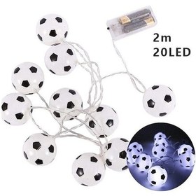 Resim Cbtx Festival Bar Ktv Dekor İçin Yaratıcı Peri Tel Işıklar Futbol Futbol Topu Dize Işık - Beyaz / 2m 20 Işıklar Beyaz 