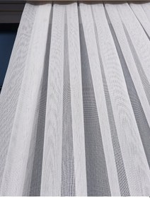 Resim Hilal Renk Geçişli Bantlı Tül Perde / Ölçünüze Özel Dikim 