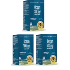 Resim Orzax Saf Omega 3 Balık Yağı 500 Mg 60 Kapsül Limon Aromalı Trigliserid Form 