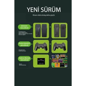 Resim Newface M8 64GB Dual Pad 4K Game Stick - Siyah Mrayd 