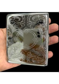 Resim Metal Sigara Tabakası Gümüş Renk 109230 