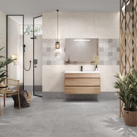 Resim Çanakkale Seramik Urban Karo Açık Gri 40 x 80 cm 1,28 m2 