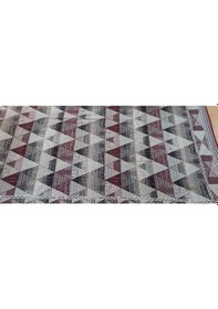 Resim Keops Desen Serme Halı Örtüsü, Halı Koruyucu, Çok Amaçlı Pike, Savan Bordo 